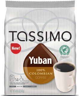 Tassimo Yuban 100% Colombian Coffee (2 pack)  Coffee Brewing Machine Discs  Grocery & Gourmet Food