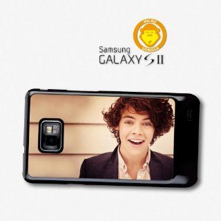Harry Styles Smile Curly Hair Close Up One Direction 1D Directioners case for Samsung Galaxy S2 A722: Cell Phones & Accessories