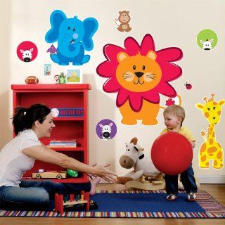 Safari Friends Giant Wall Decals: Toys & Games