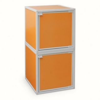 Way Basics 2 Cube Modular Storage Box WB BOX2 Color: Orange