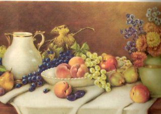 Vintage Print: Fruits an Flowers, by A. Leder, : Everything Else