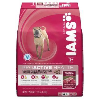 Iams Proactive Health Adult Lamb Meal and Rice Premium Dog Nutrition, 13.3 Pound : Dog Food : Pet Supplies