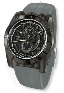 Haurex 3J362UGG  Watches,Mens Android Chronograph Black Dial Grey Rubber, Casual Haurex Quartz Watches