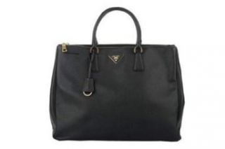 Prada Bn1802 Black Color. Large Saffiano Leather. Large Lux Tote Bag. Made in Italy: Clothing
