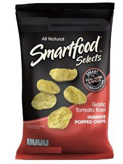 Smartfood Selects Hummus Popped Chips, Garlic Tomato Basil, 0.8 Ounce Bags, 40 Count : Potato Chips : Grocery & Gourmet Food