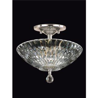 Dale Tiffany GH60718SN Lightwater Semi Flush Mount Light Fixture, Satin Nickel   Close To Ceiling Light Fixtures  