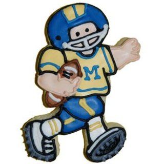 Football Player Decorated Sugar Cookie : Grocery & Gourmet Food