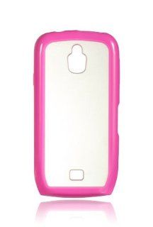 Samsung T759 Exhibit 4G Hybrid Flexible TPU   Hot Pink/Clear (Package include a HandHelditems Sketch Stylus Pen): Cell Phones & Accessories