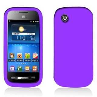 For AT&T Zte Avail N760 Accessory   Purple Silicon Skin Gel Case Proctor Cover + Free Lf Stylus Pen: Cell Phones & Accessories