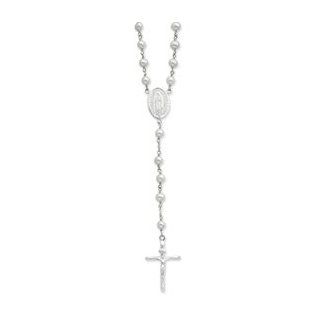 Sterling Silver Freshwater Cultured Pearl Rosary   22 Inch   JewelryWeb: Jewelry Sets: Jewelry