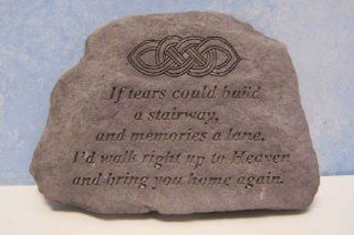 If Tears Could Build A Stairway Memorial Stone   Celtic Knot Design : Outdoor Decorative Stones : Patio, Lawn & Garden