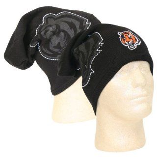 Cincinnati Bengals 2010 Player Sideline Cuffless Skull Cap   NFL Long Knit Beanie Hat : Sports Fan Beanies : Sports & Outdoors