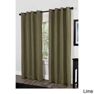 Amalgamated Textiles Inc. Shantung Thermal Insulated Grommet Top 84 Inch Curtain Panel Pair Green Size 54 x 84