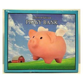 Limited Edition: Ceramic Piggy Bank with Wings (For When Pigs Fly of Course!): Toys & Games