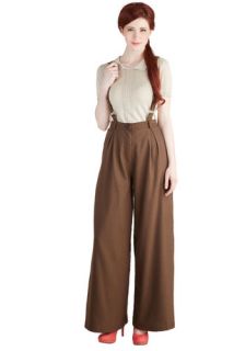 Conference Room Coffee Pants in Brown  Mod Retro Vintage Pants