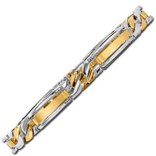 two tone gold link bracelet orig $ 1400 00 now $ 420 00 take an extra
