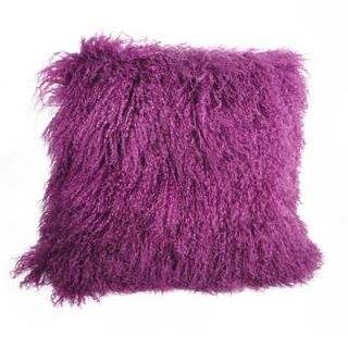 Pur Modern Tanner Curly Lamb Oversized Pillow MLP 012 Color: Heliotrope