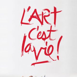 ADZif BlaBla Lart Cest la Vie! Wall Decal T3137R Color: Red