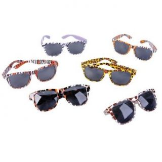 Safari Animal Print Sunglasses ! Adult or Child   (ONE PAIR   COLORS WILL VARY): Toys & Games