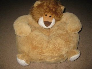Stuffed Plush Child's Chair w/Pocket Lion Bushy Mane 24" x 20" New: Toys & Games