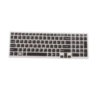 Silicone Laptop Keyboard Protector for Sony 025 VAIO EB EE CB   Clear/Black Computers & Accessories
