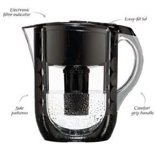 Brita Grand Water Filter Pitcher, Black Bubbles, 10 Cup: Kitchen & Dining