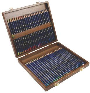 Derwent Inktense Pencils, 4mm Core, Wooden Box, 48 Count (2300151) : Artists Pencils : Office Products