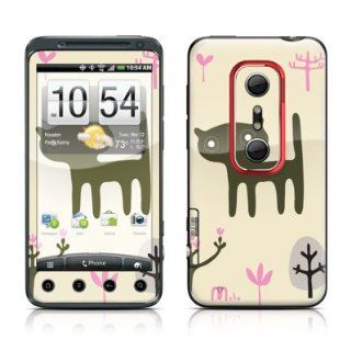 Black Cat Design Protective Skin Decal Sticker for HTC Evo 3D Cell Phone: Cell Phones & Accessories