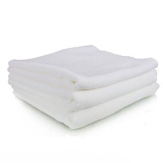 Chemical Guys MIC_801_03   Monster Edgeless Microfiber Towel, White 16" x 16" (Pack of 3): Automotive