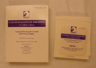 Gentell Calcium Alginate Dressing 4"X4" Sterile   Box of 10   Model gen 13500: Health & Personal Care