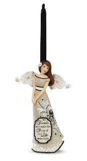 Modele Friend Angel Ornament by Pavilion, Reads "My Friends Have Made the Story of my Life"   Helen Keller, 4.5 Inches Tall   Collectible Figurines