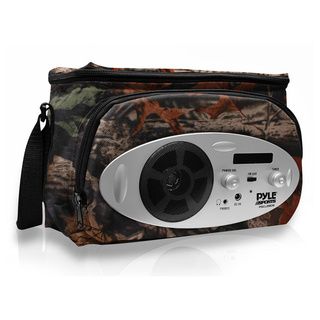 Pylesports Camo Cooler Bag With Built In Am/fm Radio, Headphone Output And Aux In For Mp3 Players