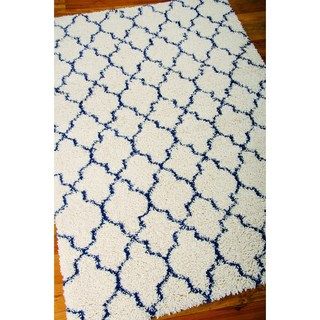 Nourison Amore Ivory Blue Rug (53 X 75)