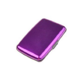 niceEshop(TM) Aluminum Waterproof Antimagnetic Credit Card / Business Card / Name Card Holder / Wallet / Case  Purple : Office Products
