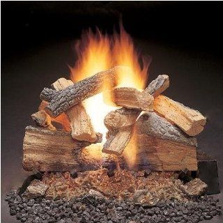 Monessen 30" Vent Free Charred Timber Gas Log Set (Remote Ready): Home Improvement