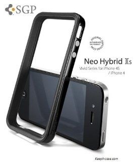 Spigen SGP08359 SGP iPhone 4/4s Case Neo Hybrid 2S Vivid Series Soul   Skin   Retail Packaging   Black: Cell Phones & Accessories