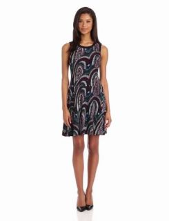 Evan Picone Women's Woven Canyons Drop Waist Dress at  Womens Clothing store