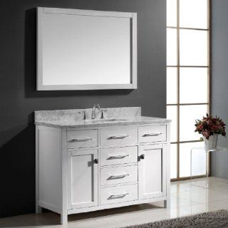 Virtu USA MS 2048 WMSQ WH Caroline 48" Single Sink Bathroom Vanity    