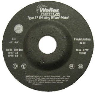 Weiler   Vortec Pro Type 27 Grinding Wheels 4 1/2" X 1/4" Type 27 Grinding A24N: 804 56457   4 1/2" x 1/4" type 27 grinding a24n   Power Grinder Accessories  