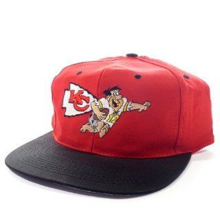 Kansas City Chiefs/ Fred Flintstone/ NFL/ Vintage Deadstock/ Snapback Hat/ Cap : Sports Fan Baseball Caps : Sports & Outdoors