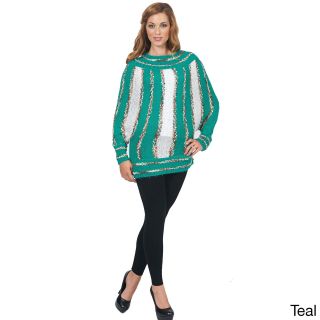 Bacci Womens Striped Sweater Blue Size L (12 : 14)