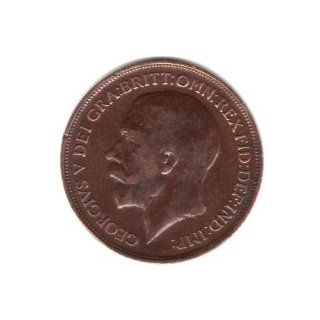 1913 U.K. Great Britain England Large Penny Coin KM#810: Everything Else
