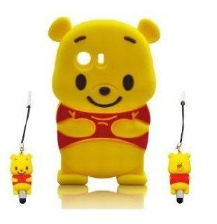 I Need Winnie the Pooh 3d Soft Silicone Case Cover Faceplate Protector for Galaxy Y S5360/S5363: Cell Phones & Accessories