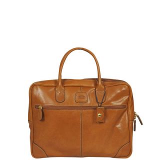 Brics Life Pelle Two Handled Briefcase/Laptop Bag   Tan      Clothing