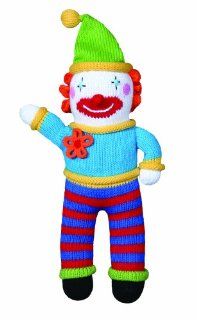 Zubels Clown Tangerine 12 inch Hand Knit Doll: Toys & Games