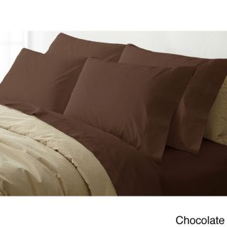 Hotel Grand Hotel Grand 600 Thread Count 6 piece Sheet Set Brown Size Queen