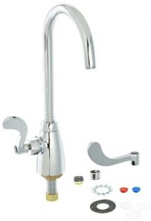 Zurn Z825B4 XL Single Lab Faucet With 5 3/8" Gooseneck And 4" Wrist Blade Handle Bathroom Sink Faucets