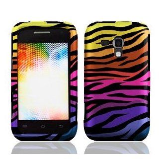Bundle Accessory for Samsung Galaxy Rush M830   Color Zebra Designer Hard Case Protector Cover + Lf Stylus Pen + Lf Screen Wiper Cell Phones & Accessories