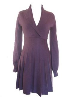 Nine West Womens New Spin Wisteria Shawl Colar Long Sleeve Sweater Dress (L) Western Dress