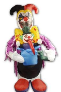 Morbid Scary Creepy Clown Inflatable Halloween Party Decoration: Toys & Games